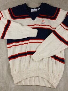 Vintage Knit Sweater V Neck L Pullover Ventana Canyon Pickering